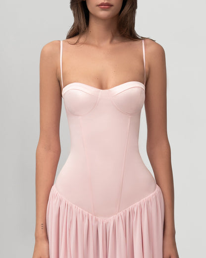 Amara Summer Corset Maxi Dress