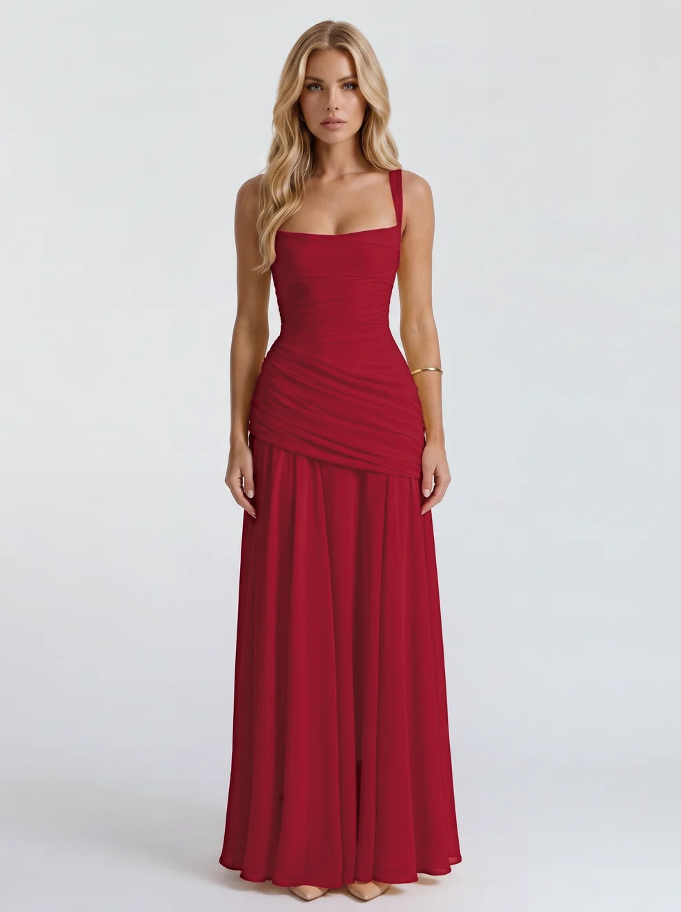 Charlotte Ruched Maxi Dress