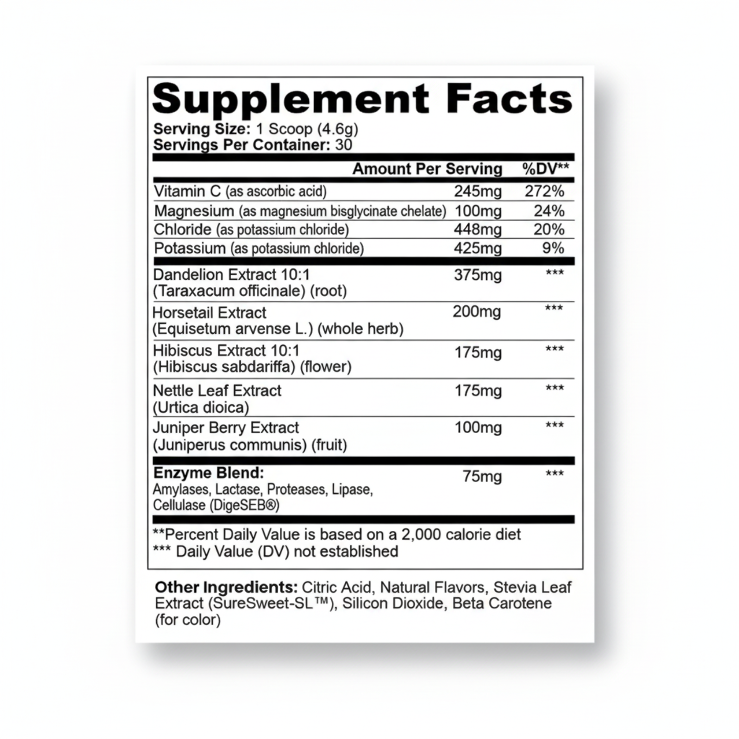 DeBloat Electrolyte Balance Formula
