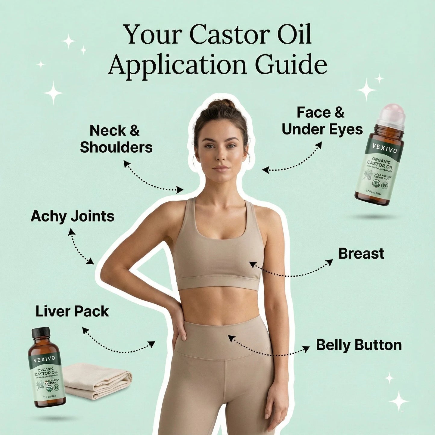 Organic Castor Oil Glow Roll-On