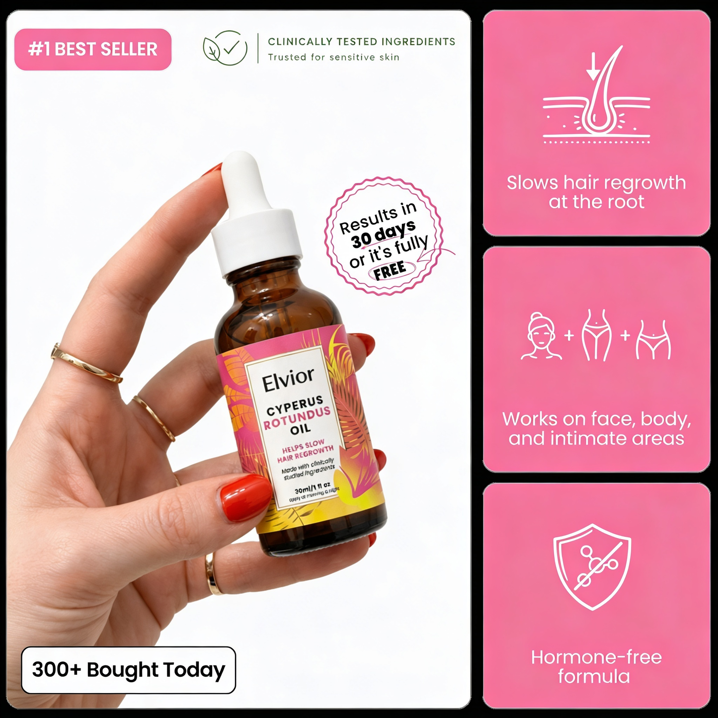 Elvior Regrowth Inhibitor Oil