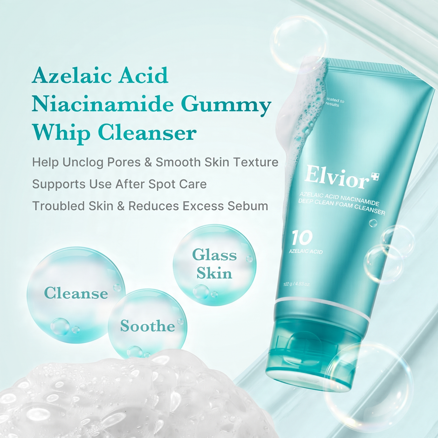Elvior Azelaic Clear Foam Cleanser