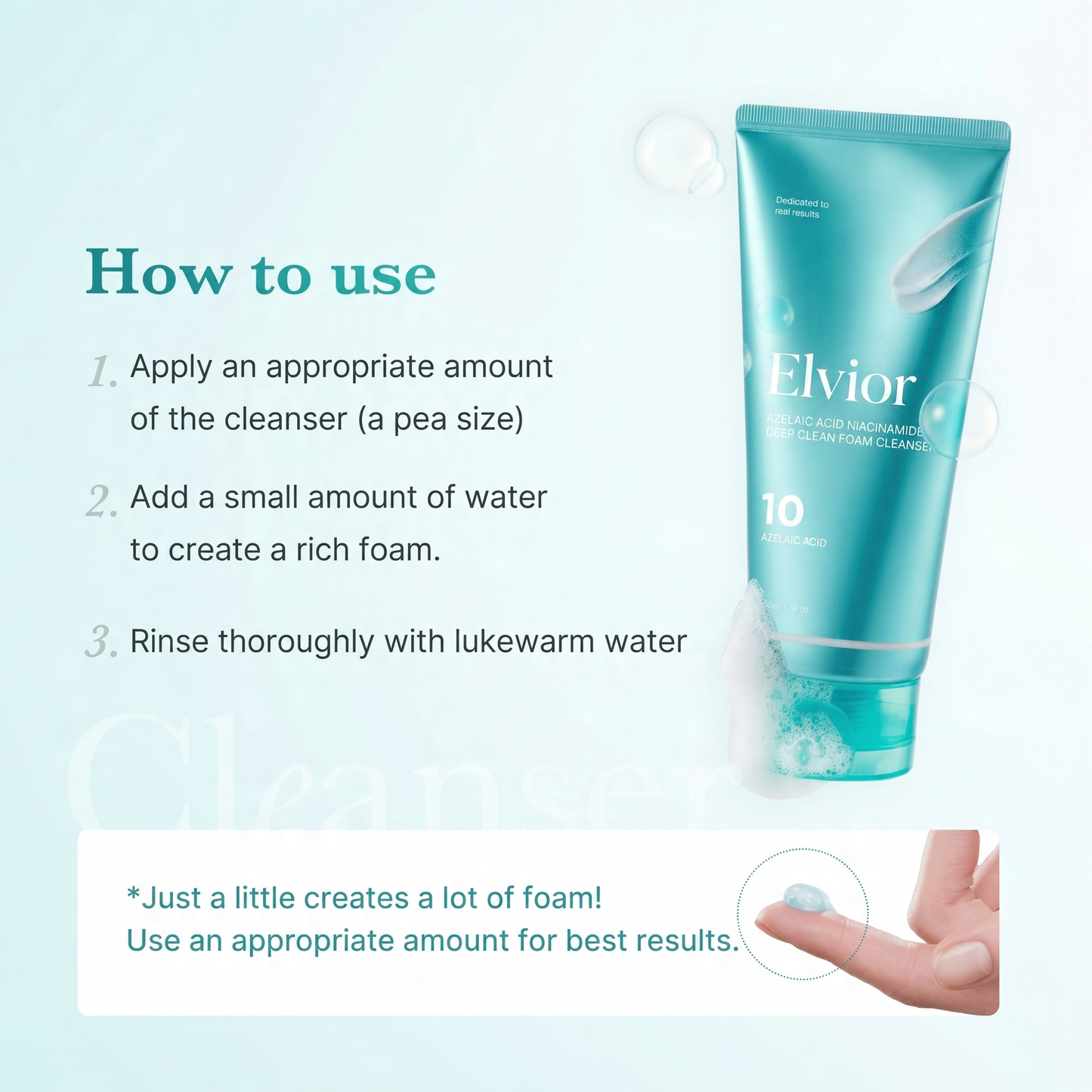 Elvior Azelaic Clear Foam Cleanser