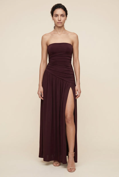 Maroon Maxi Dress
