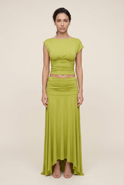 Lora Ruched Maxi Set